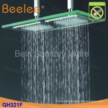 50*25cm Hydro Power LED Glass Ceiling Mounted Overhead Shower Head (Qh321f)